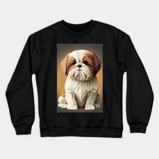 Super Cute Shih Tzu Portrait Crewneck Sweatshirt